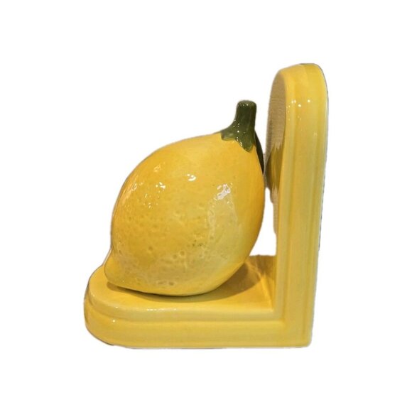 New Large Yellow Summer Lemon Summer Food Bookend Figure Room Decor - Picture 3 of 3